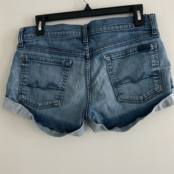 7 for all Mankind Women's Denim Jean Shorts size 28 - Picture 4 of 6